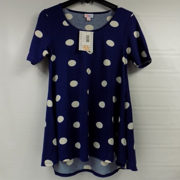 LuLaRoe Tops - LuLaRoe Perfect T Shirt Polka Dot Size XS NWT